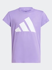 adidas Purple Big Logo 100% Cotton T-Shirt - Image 5 of 5