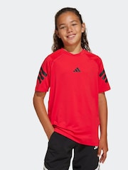 adidas Red Essentials T-Shirt - Image 1 of 6