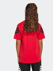 adidas Red Essentials T-Shirt - Image 2 of 6