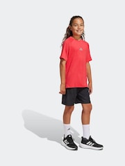 adidas Red Essentials T-Shirt - Image 3 of 6
