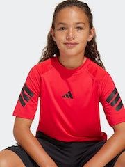 adidas Red Essentials T-Shirt - Image 4 of 6