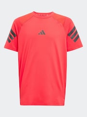 adidas Red Essentials T-Shirt - Image 6 of 6