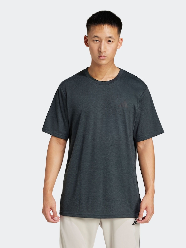adidas Blue Train Essentials Feelready Novelty T-Shirt - Image 1 of 5