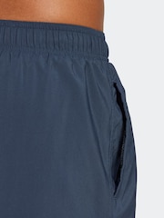 adidas Blue Solid CLX Classic-Length Swim Shorts - Image 4 of 6