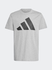 adidas Grey Essentials 100% Cotton T-Shirt - Image 6 of 6