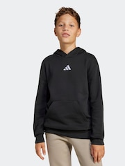 adidas Black Small Logo Fleece Hoodie - Image 1 of 1