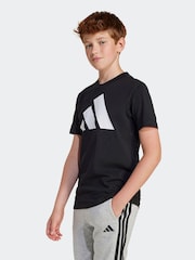 adidas Black Essentials 100% Cotton T-Shirt - Image 1 of 6
