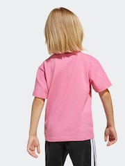 adidas Pink Essentials T-Shirt Little Kids - Image 2 of 6