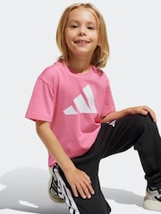 adidas Pink Essentials T-Shirt Little Kids - Image 5 of 6