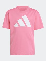adidas Pink Essentials T-Shirt Little Kids - Image 6 of 6