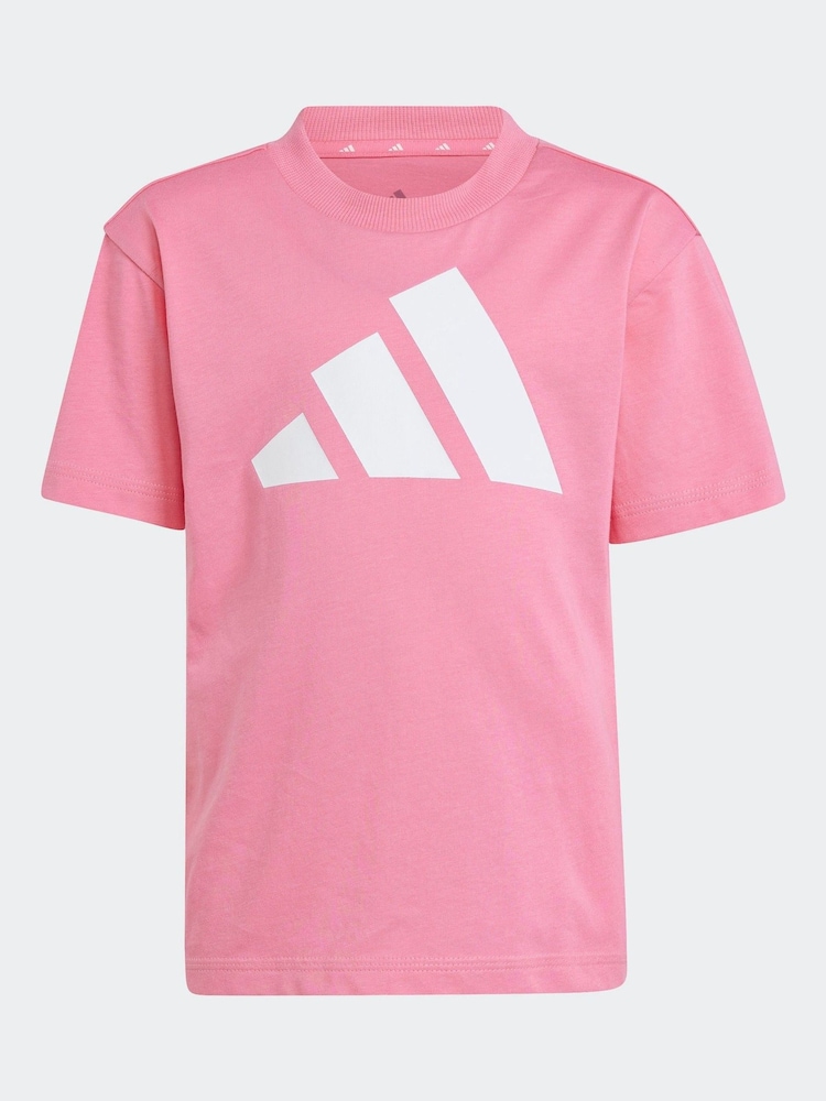 adidas Pink Essentials T-Shirt Little Kids - Image 6 of 6