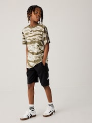 adidas Black Essentials Cargo Shorts - Image 4 of 6