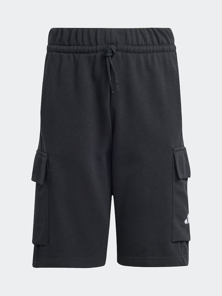 adidas Black Essentials Kids Cargo Shorts - Image 6 of 6 adidas Black Essentials Kids Cargo Shorts - Image 6 of 6