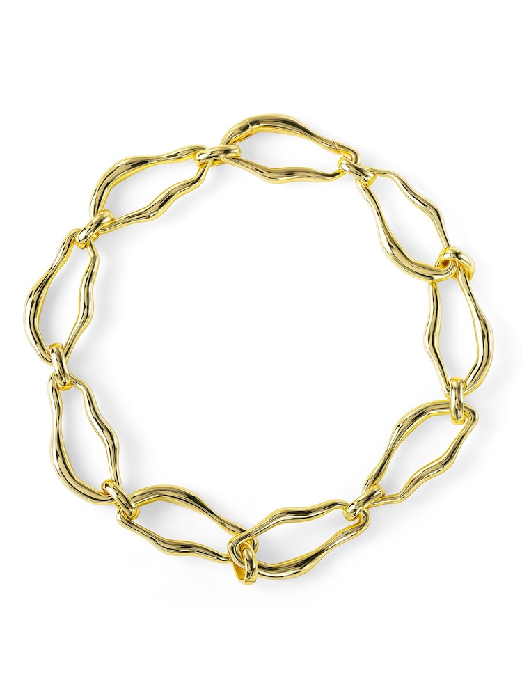 Peers Hardy Gold Radley 18ct Plated Molten Chain Bracelet - Image 2 of 5 Peers Hardy Gold Radley 18ct Plated Molten Chain Bracelet - Image 2 of 5