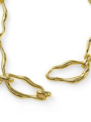 Peers Hardy Gold Radley 18ct Plated Molten Chain Bracelet - Image 4 of 5