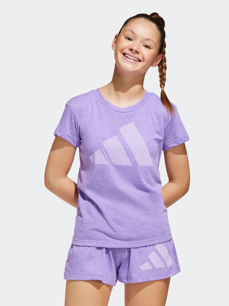 adidas Purple Essentials T-Shirt - Image 1 of 6