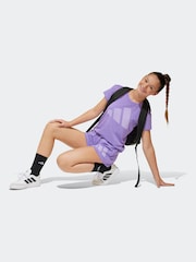adidas Purple Essentials T-Shirt - Image 3 of 6