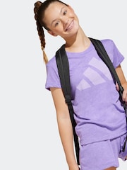 adidas Purple Essentials T-Shirt - Image 5 of 6