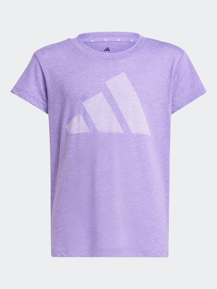 adidas Purple Essentials T-Shirt - Image 6 of 6