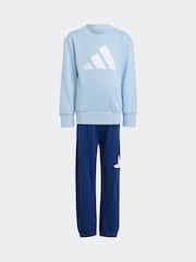 adidas Blue Essentials Tracksuit - Image 8 of 10