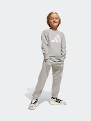 adidas Grey Essentials Tracksuit - Image 3 of 10