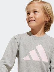 adidas Grey Essentials Tracksuit - Image 7 of 10