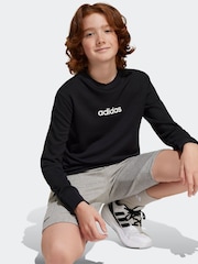 adidas Black Linear Sweatshirt - Image 3 of 6