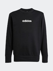 adidas Black Linear Sweatshirt - Image 6 of 6
