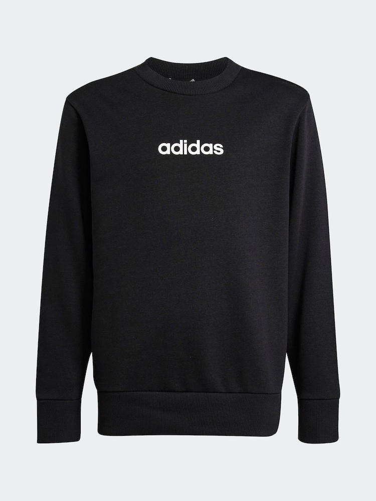 adidas Black Linear Sweatshirt - Image 6 of 6 adidas Black Linear Sweatshirt - Image 6 of 6