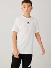 Blanco - adidas Essentials 100% Cotton T-Shirt - Imagen 1 de 6