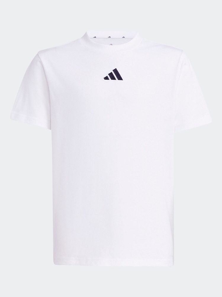Blanco - adidas Essentials 100% Cotton T-Shirt - Imagen 6 de 6