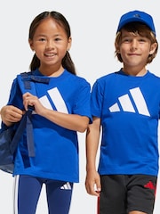 adidas Blue 100% Cotton T-Shirt - Image 1 of 8