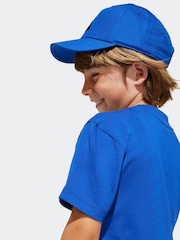 adidas Blue 100% Cotton T-Shirt - Image 5 of 8