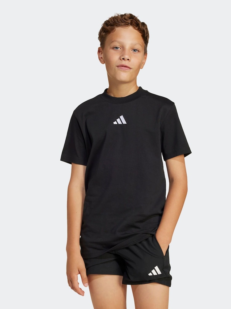 Negro - adidas Essentials 100% Cotton T-Shirt - Imagen 1 de 6