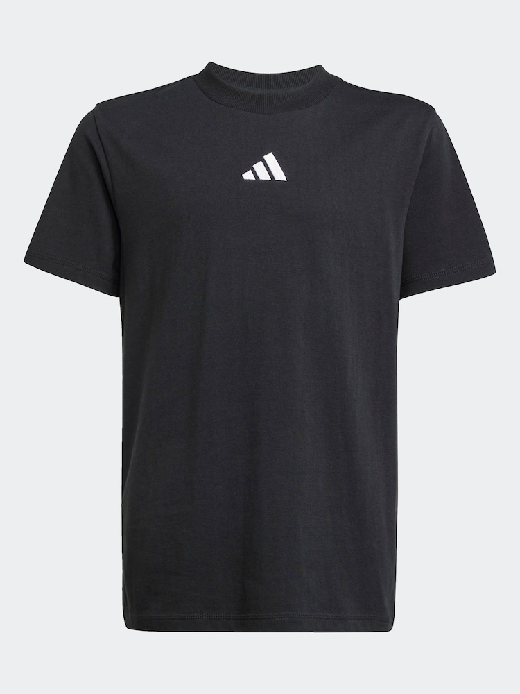 Negro - adidas Essentials 100% Cotton T-Shirt - Imagen 6 de 6