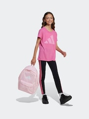 adidas Pink Essentials T-Shirt - Image 3 of 6