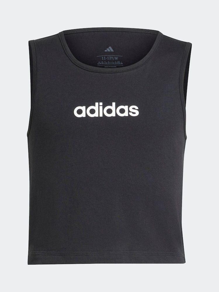 adidas Black Essentials 100% Cotton Vest - Image 6 of 6