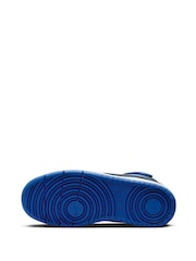Nike Blue/Black Youth Court Borough Mid Trainers - Image 6 of 8