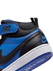 Nike Blue/Black Youth Court Borough Mid Trainers - Image 8 of 8