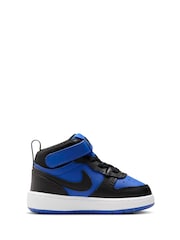 Nike Blue/Black Toddler Court Borough Mid Trainers - Image 1 of 9