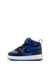 Nike Blue/Black Toddler Court Borough Mid Trainers - Image 4 of 9