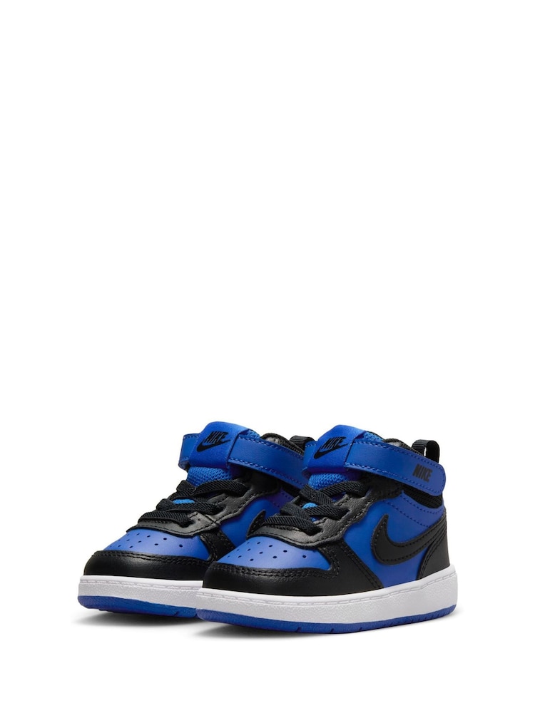 Blauw/Zwart - Nike - Halfhoge Toddler Court Borough sneakers - Image 5 of 9