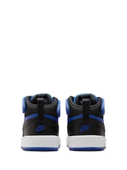 Nike Blue/Black Toddler Court Borough Mid Trainers - Image 7 of 9