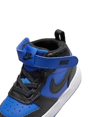 Nike Blue/Black Toddler Court Borough Mid Trainers - Image 9 of 9