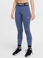 Nike Beyond Blue Dri-FIT High Waisted Pro Leggings - Image 1 of 7
