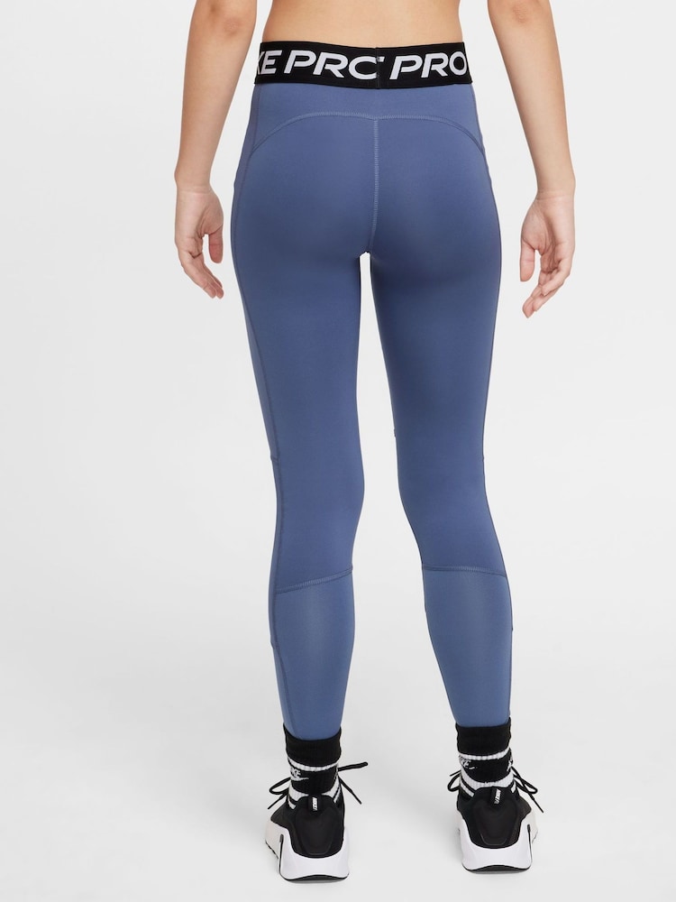 Nike Beyond Blue Dri-FIT High Waisted Pro Leggings - Image 2 of 7