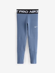 Nike Beyond Blue Dri-FIT High Waisted Pro Leggings - Image 6 of 7