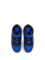 Nike Blue/Black Junior Court Borough Mid Trainers - Image 6 of 11