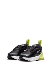 Nike Black Yellow Twist Infant Air Max 270 Trainers - Image 2 of 9