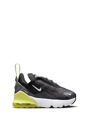 Nike Black Yellow Twist Infant Air Max 270 Trainers - Image 4 of 9